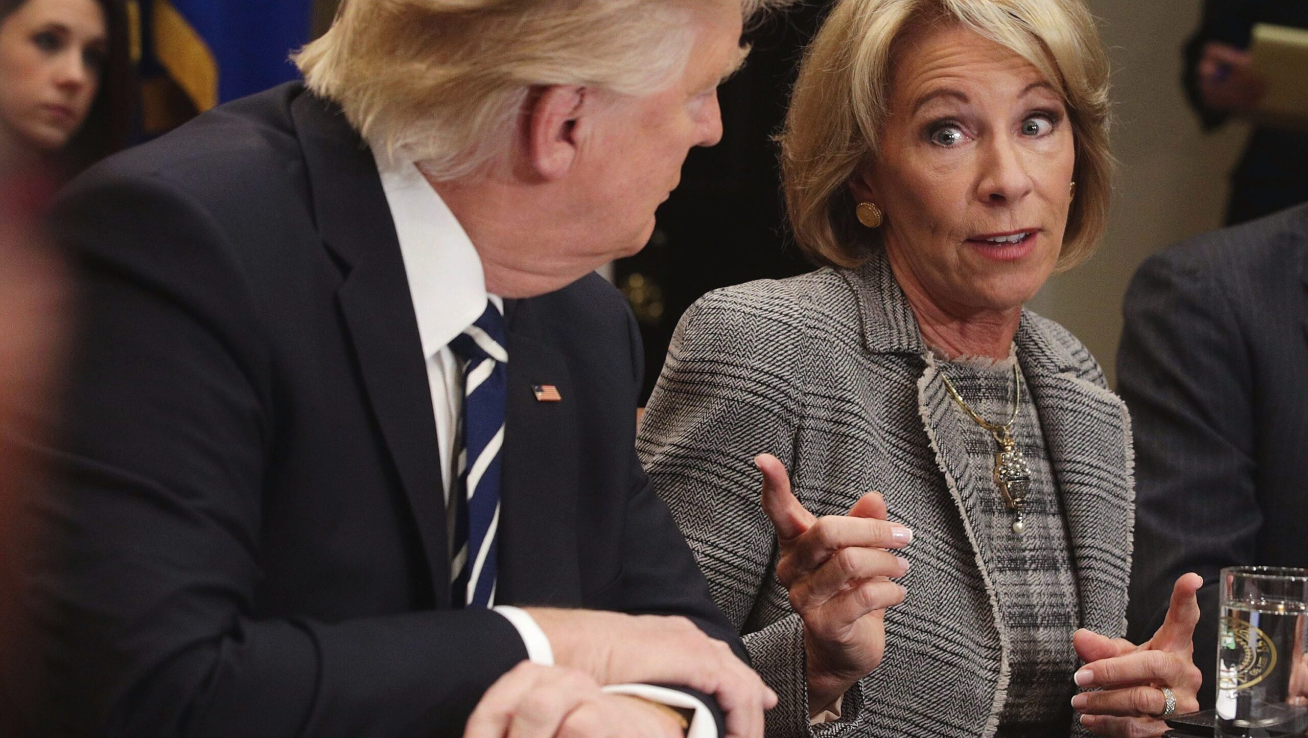Will Trump close the education department? Devos says he should do it
