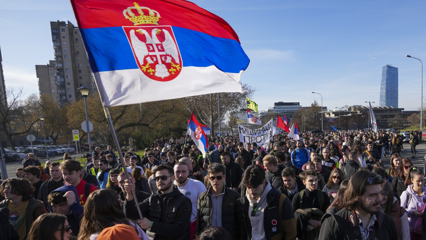 The impressive student in Serbian departed to the north of March, two days as the protest movement expanded.