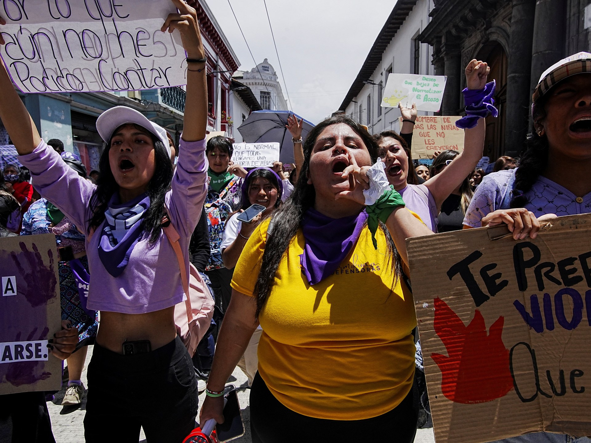 Global march to demand ends of violence, inequality | Women’s news