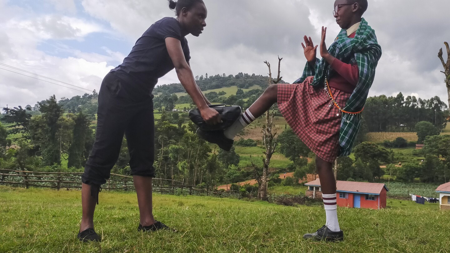 Masai girls take self-defense as protection from sexual abuse and early marriage