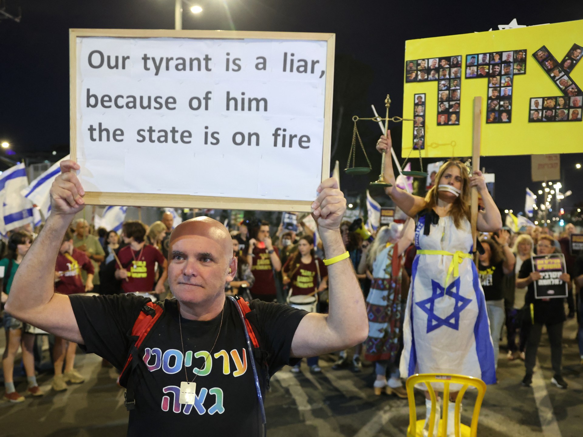 Israeli protests against Netanyahu’s spreading Gaza war | Israeli-Palestinian conflict news