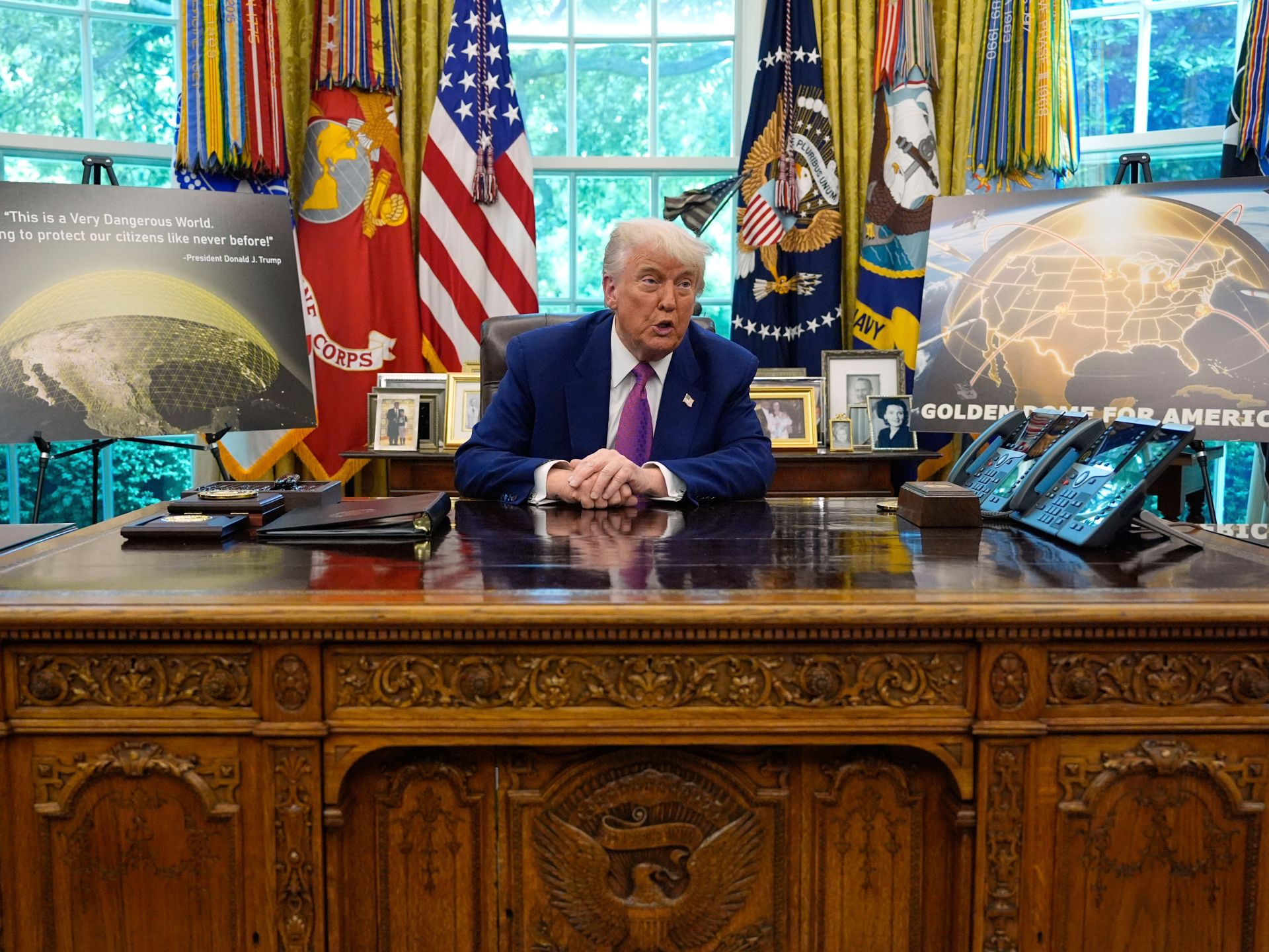 Trump says we will put weapons in space as part of the “Golden Dome” plan | Military News
