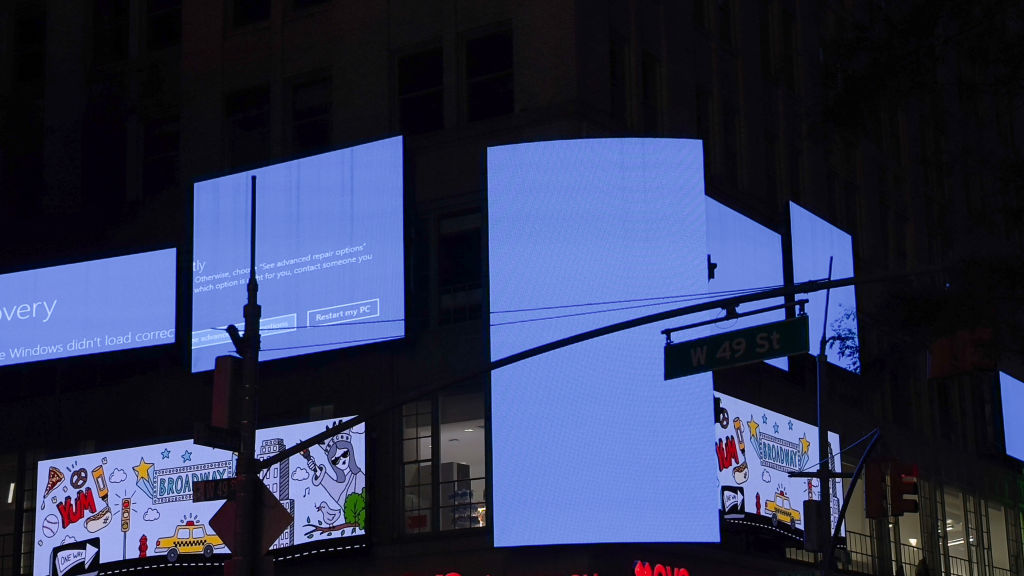 The window killed the blue screen of death