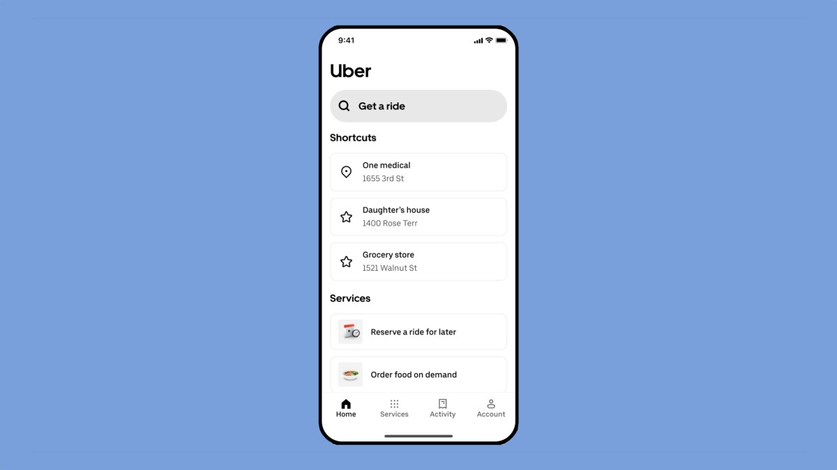 Uber adds a new type of account with a simpler UI for seniors