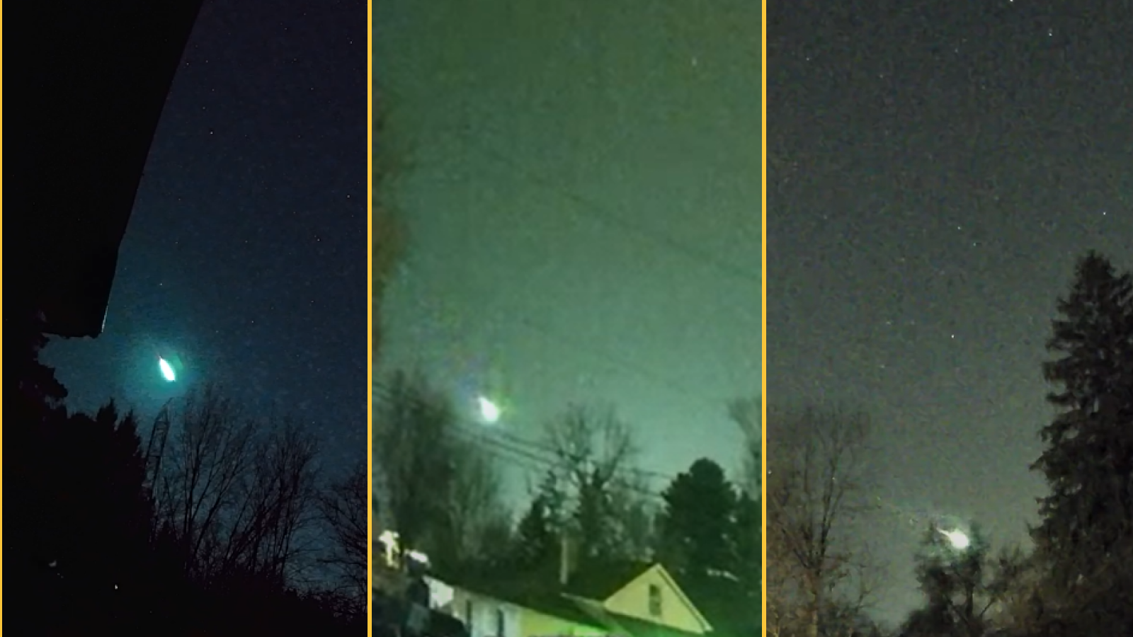 Creepy video shows 100,000 mph comet fragment explodes in green fireball over Great Lakes