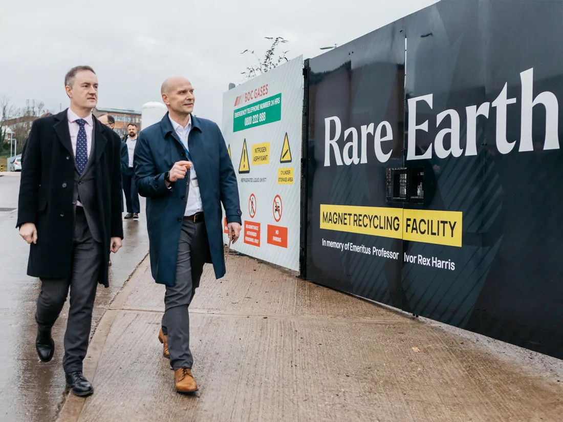 World-class rare earth magnet recycling facility begins operations in the UK